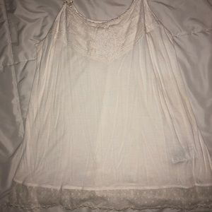 White Lace Tank Top.
